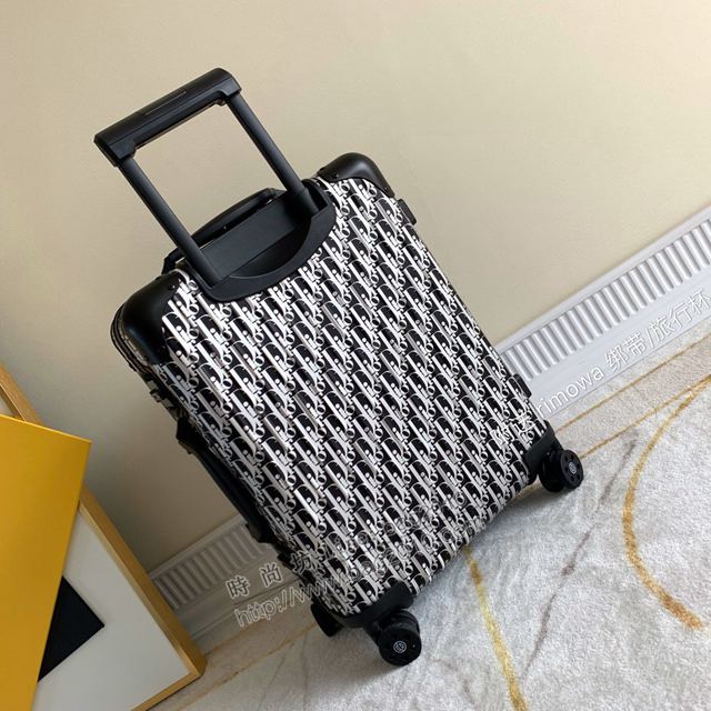 Rimowa拉杆箱 66657 全鋁鎂合金 2020年巴黎春夏新品 Dior x Rimowa聯名 日默瓦拉箱 Dior行李箱xzx1165